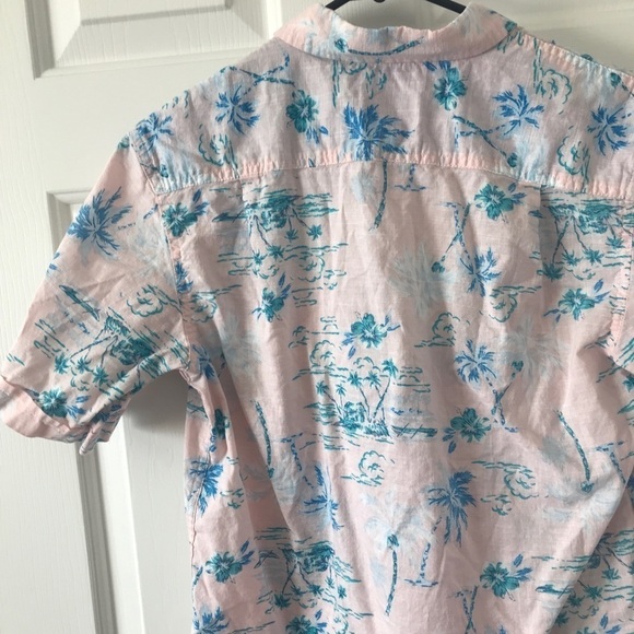 George classic fit 100% pink aloha shirt - Picture 7 of 10